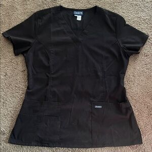 Black Women's Scrub Top
